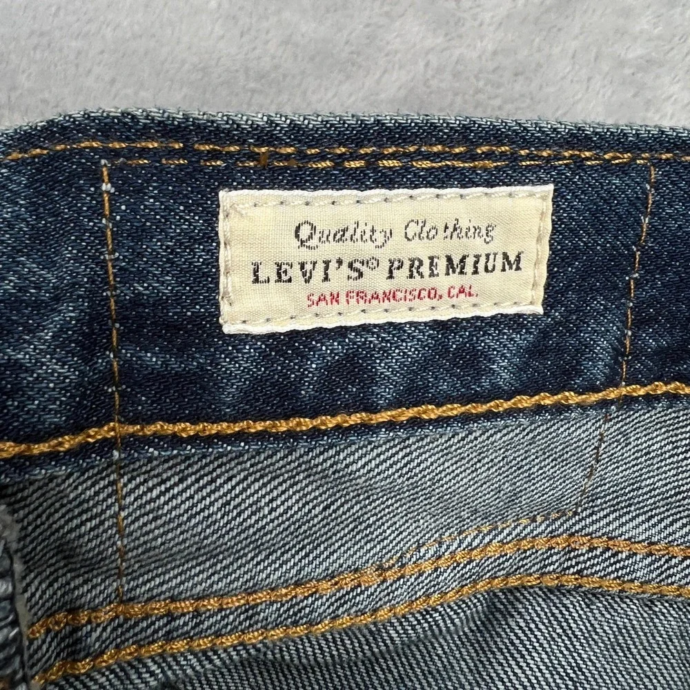 Levi's Premium 517 Bootcut Jeans 38x30 Tough As Boots Dark Wash NWT 00517-0278